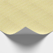White Gold Stripes Glittery Golden Elegant Cute Cadeaupapier (Hoek)