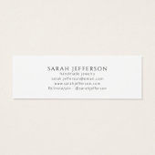 White Gold Stud die juwelen-kaart verdient Mini Visitekaartjes (Achterkant)