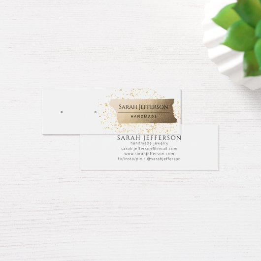 White Gold Stud die juwelen-kaart verdient Mini Visitekaartjes (Bureau)