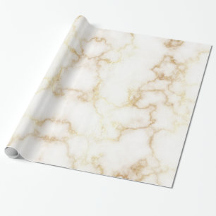 White Gold Vein Marble Cadeaupapier