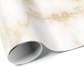 White Gold Vein Marble Cadeaupapier (Rol Hoek)