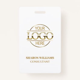 White Gold-werknemer met aangepaste zakelijke Logo Badge