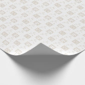 White & Gold Zodiac Leo Astrology Star Sign Cadeaupapier (Hoek)