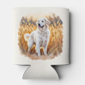 White Golden Retriever Dog Blikjeskoeler (Achterkant)