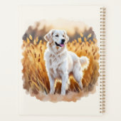 White Golden Retriever Dog Planner (Achterkant)