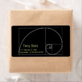 White Golden Spiral Etiket (Insitu)