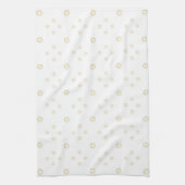 White | Golden Zinnia Sun Theedoek (Verticaal)