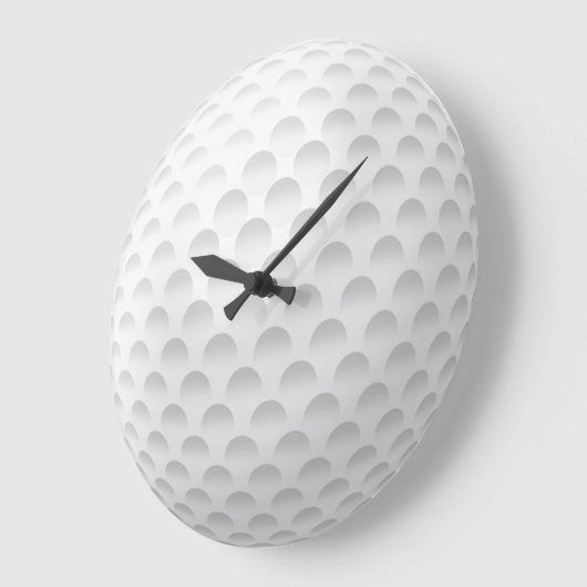 White Golf Ball Design Grote Klok (Hoek)