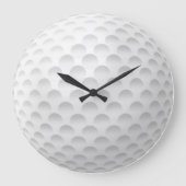White Golf Ball Design Grote Klok (Voorkant)