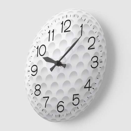 White Golf Ball Design Grote Klok (Hoek)