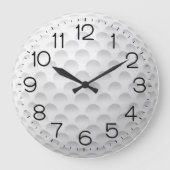 White Golf Ball Design Grote Klok (Voorkant)