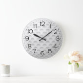 White Golf Ball Design Grote Klok (Huis)