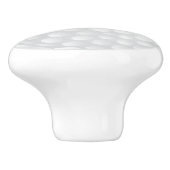 White Golf Ball 🏌️  ♂️ Design Keramische Knop (Zijkant)