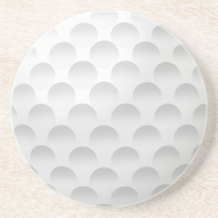 White Golf Ball Design Zandsteen Onderzetter