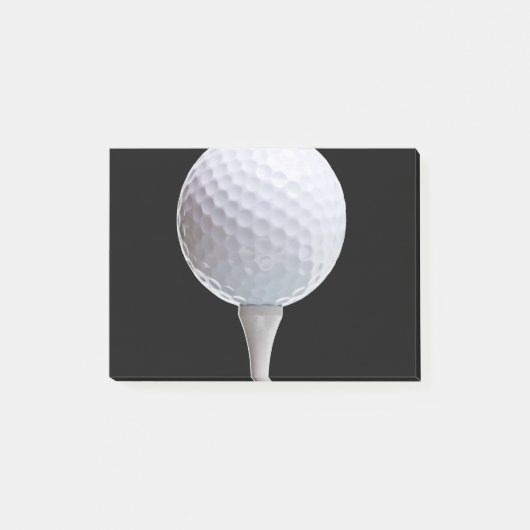 White Golf Ball Sports Sjabloon Post-it® Notes (Voorkant)