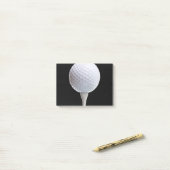 White Golf Ball Sports Sjabloon Post-it® Notes (Op bureau)