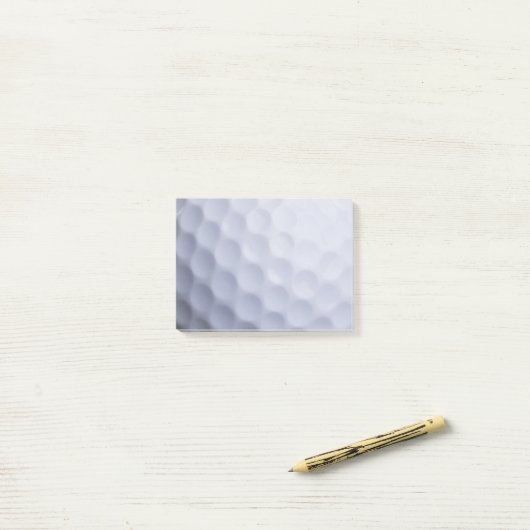 White Golf Ball Sports Sjabloon Post-it® Notes (Op bureau)