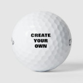 White Golf Ball - Voeg je eigen design toe Golfballen (Voorkant)