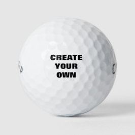 White Golf Ball - Voeg je eigen design toe Golfballen