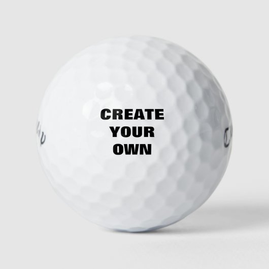 White Golf Ball - Voeg je eigen design toe Golfballen (Voorkant)