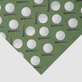 White Golf Balls met een DIY Background Color Tissuepapier (Detail)