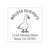 White Goose Arch Address Rubberstempel (Afrduk)
