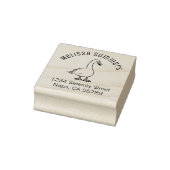 White Goose Arch Address Rubberstempel (Stempel)