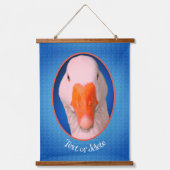 White Goose Face Boerderij Animal Personated Hangend Wandkleed (Voorkant)