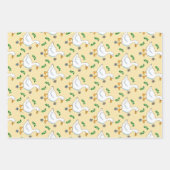 White Goose Pattern Wrapping Paper Flat Sheet Set (Voorkant 2)