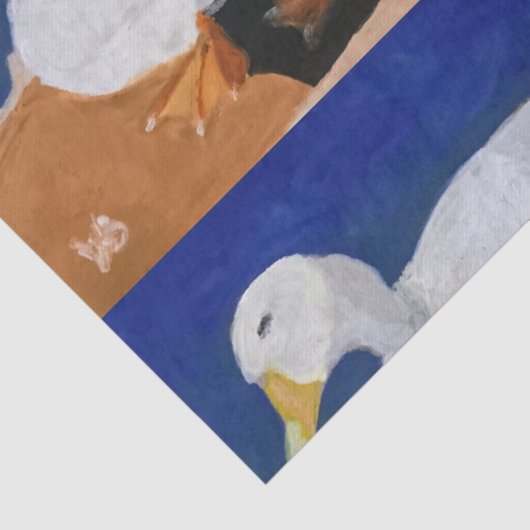 White Goose Tissuepapier (Detail)