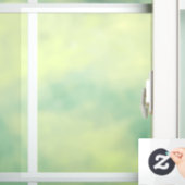 White gothic Monogram Name Medieval Bookshop Raamsticker (Huis)