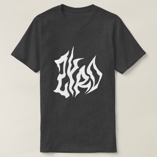 White Gothic Style T-Shirt (Design voorkant)