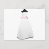 White gown Theme Weddenschap Dress Bride Briefkaar Briefkaart (Voorkant)