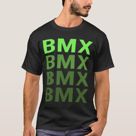 White Gradient BMX T-shirt (Voorkant)