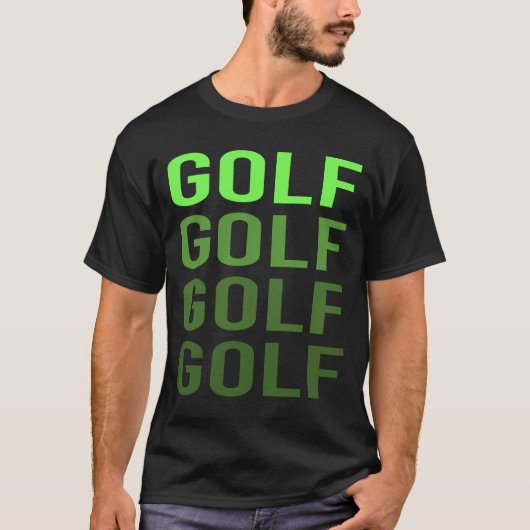 White Gradient Golf Golfbaan T-shirt (Voorkant)