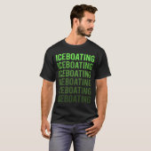 White Gradient Iceboat Racing Race T-shirt (Voorkant volledig)