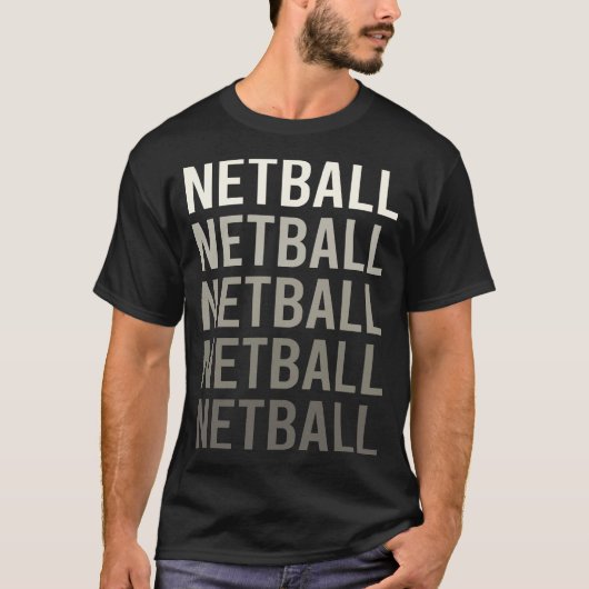 White Gradient Netball T-shirt (Voorkant)