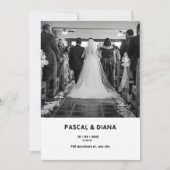 White Gradient Welkom op de bruiloft Kaart (Voorkant)