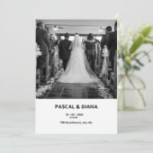 White Gradient Welkom op de bruiloft Kaart (Staand voorkant)