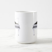 White Grand Piano: 3D-model: Koffiemok (Center)