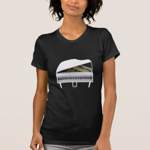 White Grand Piano: 3D-model: T-shirt