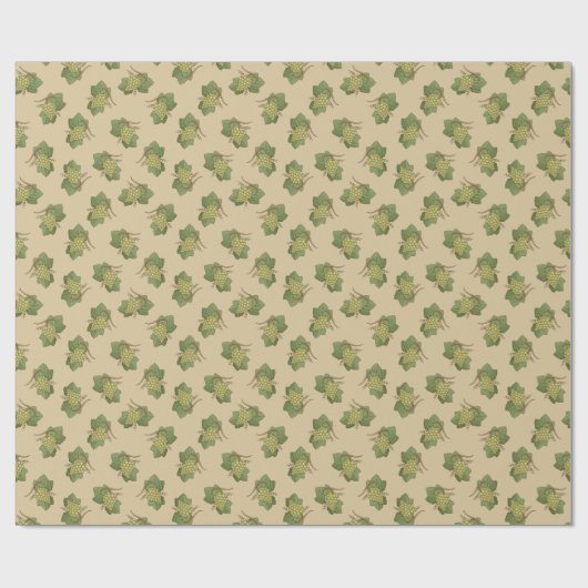 White Grapes Pattern Cadeaupapier (Vlak)