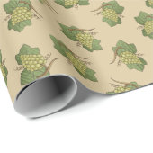 White Grapes Pattern Cadeaupapier (Rol Hoek)