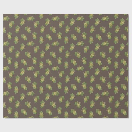 White Grapes Pattern Cadeaupapier (Vlak)
