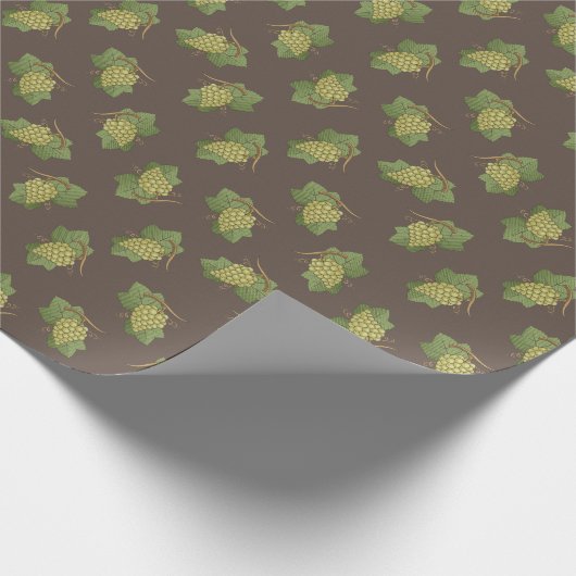 White Grapes Pattern Cadeaupapier (Hoek)
