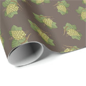 White Grapes Pattern Cadeaupapier (Rol Hoek)