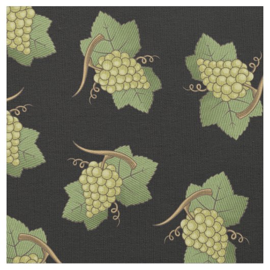 White Grapes Pattern Stof (Close Up)