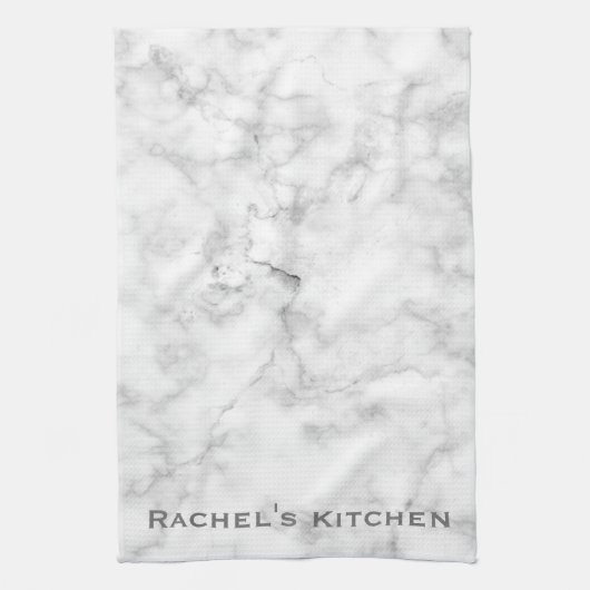 White Gray Marmer Granite Towels Kitchen Towel Theedoek (Verticaal)