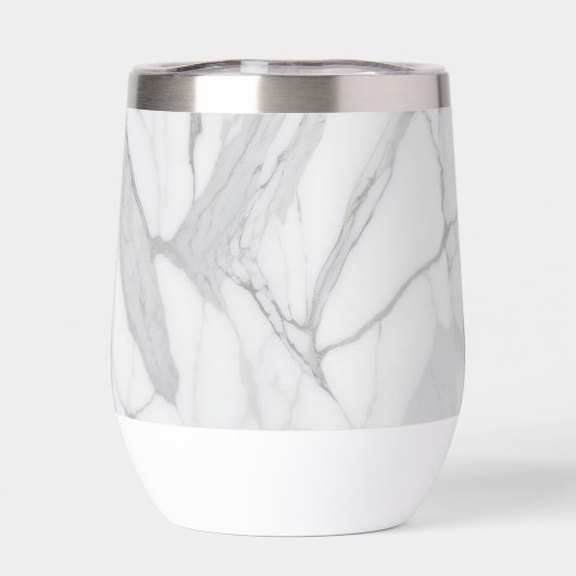 White Gray Personalized Marble Texture (Achterkant)