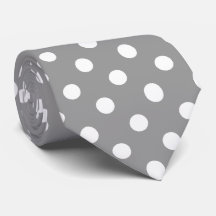 White Gray Polka Dots Pattern